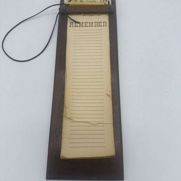 Vintage House Of Lloyd "Remember" Memo Board, General Store W/Pencil 16.5” X 4” - Picture 3 of 15